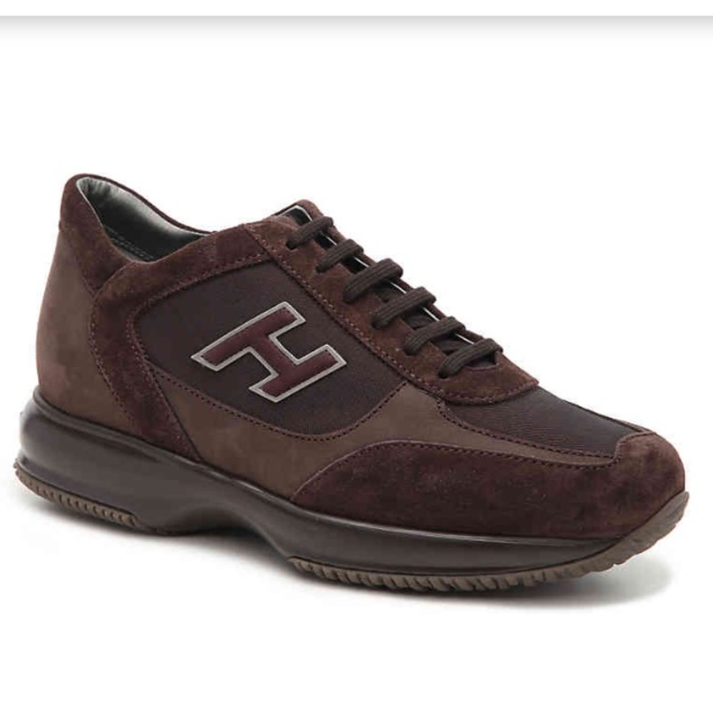 HOGAN brown suede sneakers